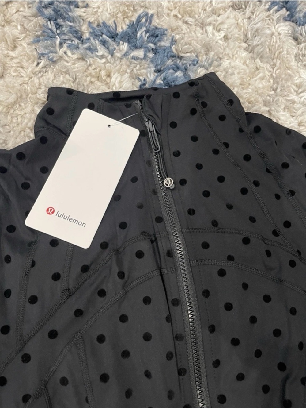 lululemon athletica Black Polka Dot Jacket & Leggings Set Size 2 - Picture 2 of 6
